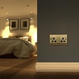 BG Electrical Nexus Metal Antique Brass Double Switched Socket 13A NAB22B view 8