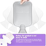 BOLEi Hot Water Bottle 2L with Luxury Faux Fur Cover Purple Leakproof view 4