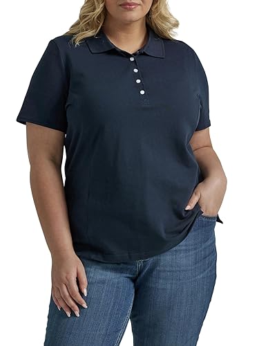 Riders by Lee Indigo Women's Plus-Size Morgan Short Sleeve Polo