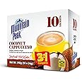 Jamaica Mountain Peak Coconut Cappuccino 3 in 1 Instant Coffee Mix, Contains Coffee, Creamer & Cane Sugar (10 x 24g Sachets)