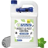 Mighty Mint Peppermint Oil Insect Repellent Spray, 1 Gallon (128 oz) | Natural Indoor &amp; Outdoor Bug Control for Spiders, Ants, Roaches, Plant-Based, Extra-Strong Formula with Microfiber Cloth