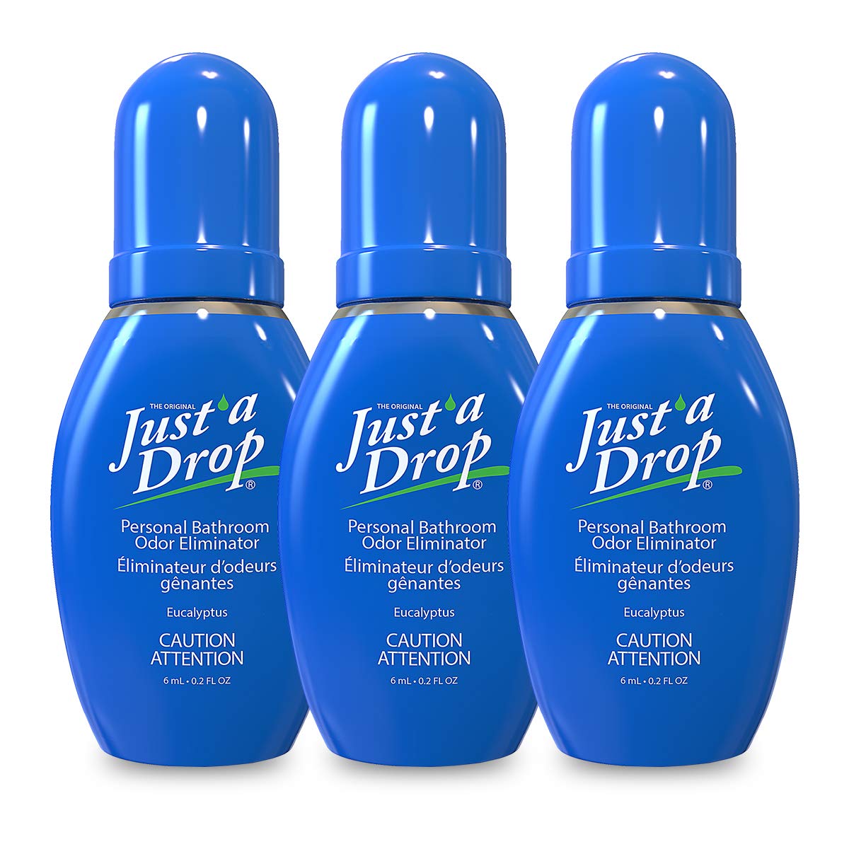 Just A Drop Toilet Personal Odor Reducer and Neutralizer - 6 Ml 3 Pack