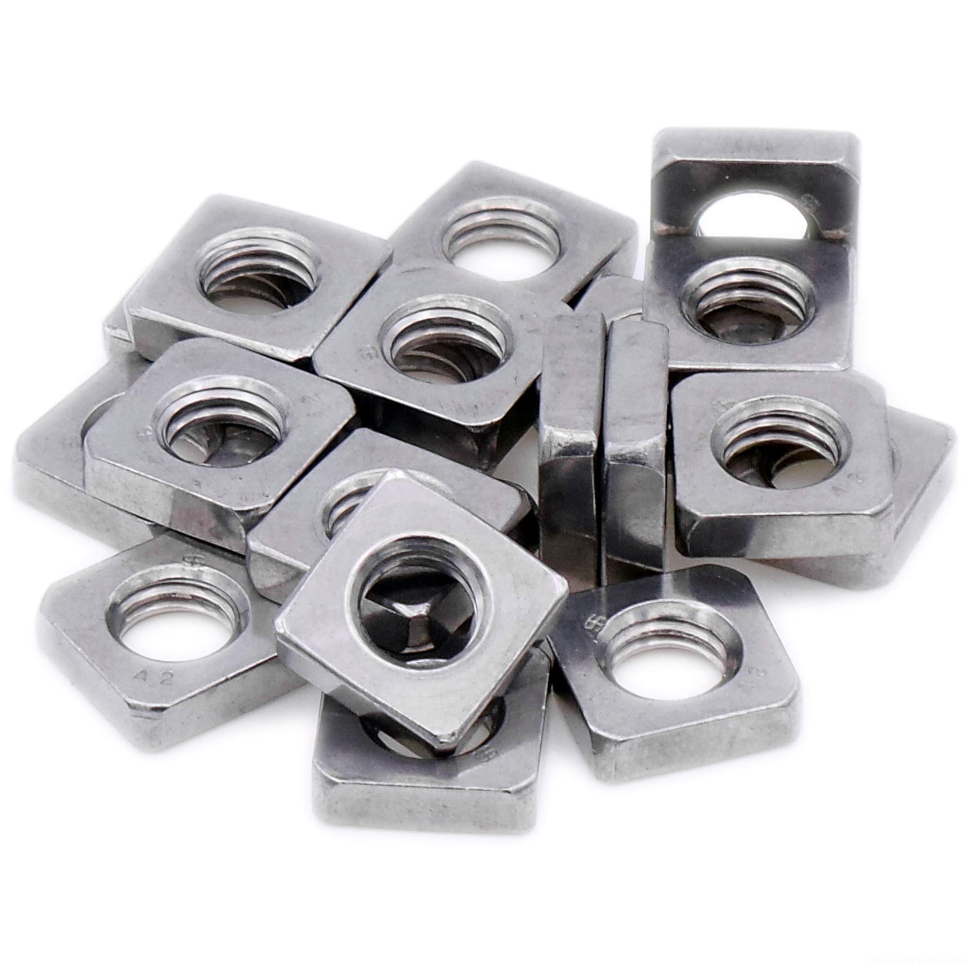M3 (3mm) Square Nut - Stainless Steel (A2) (Pack of 20)
