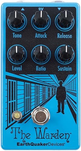 EarthQuaker Devices The Warden v2 Optical Compressor Guitar Effects Pedal