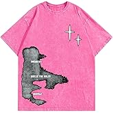 Verdusa Men's Letter Graphic Drop Shoulder T Shirts Casual Round Neck Tee Top