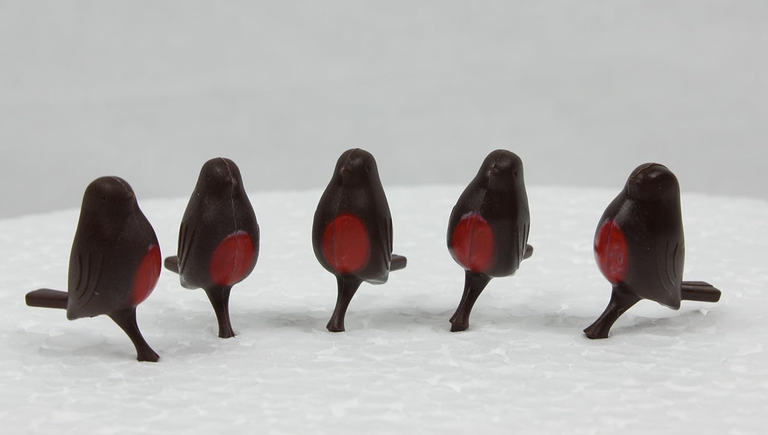 10 X Robin Christmas Cake Topper Decorations Amazon Co Uk
