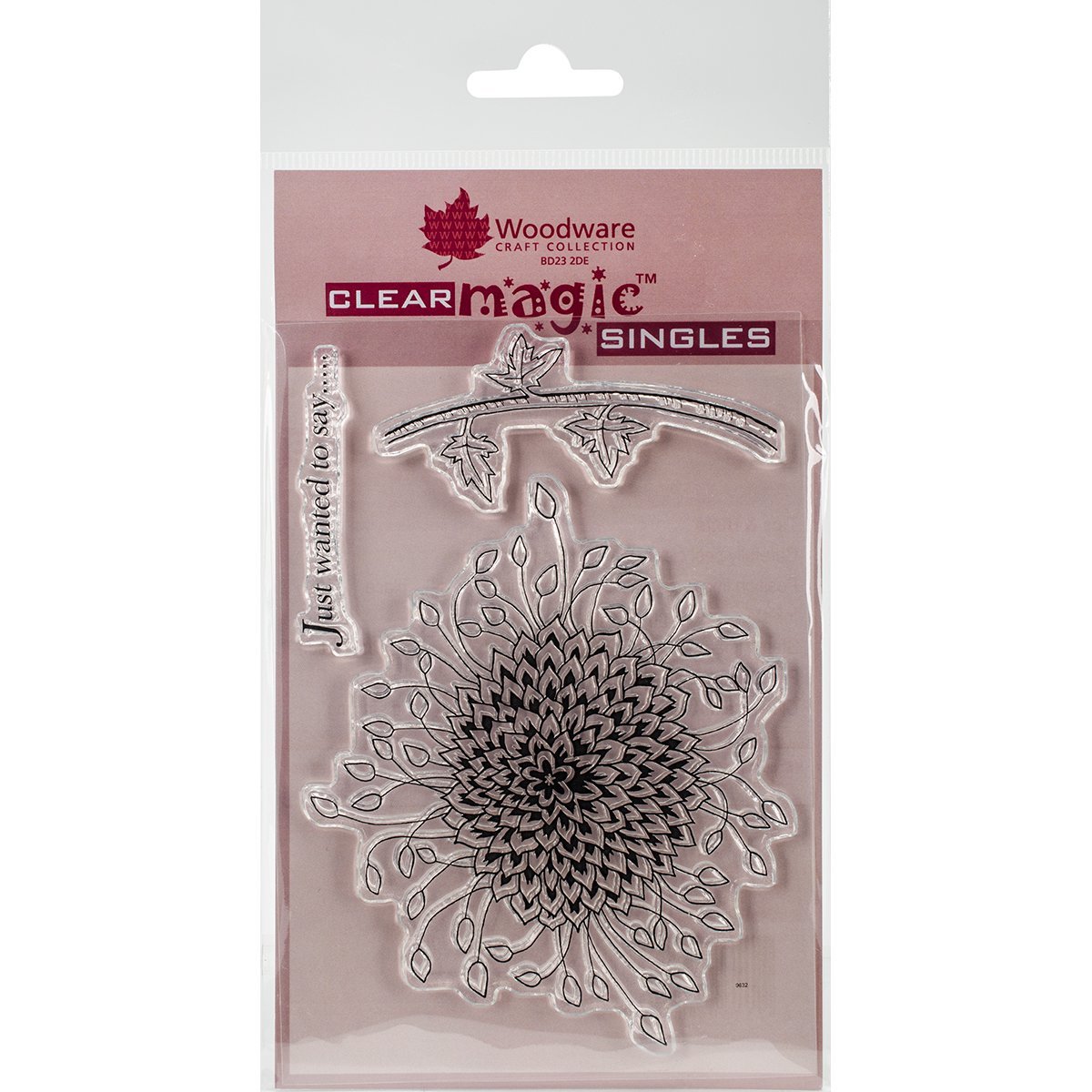 Woodware Jane Gill Clear Magic Stamp-Bold Blooms-Harriet, Acrylic, A6