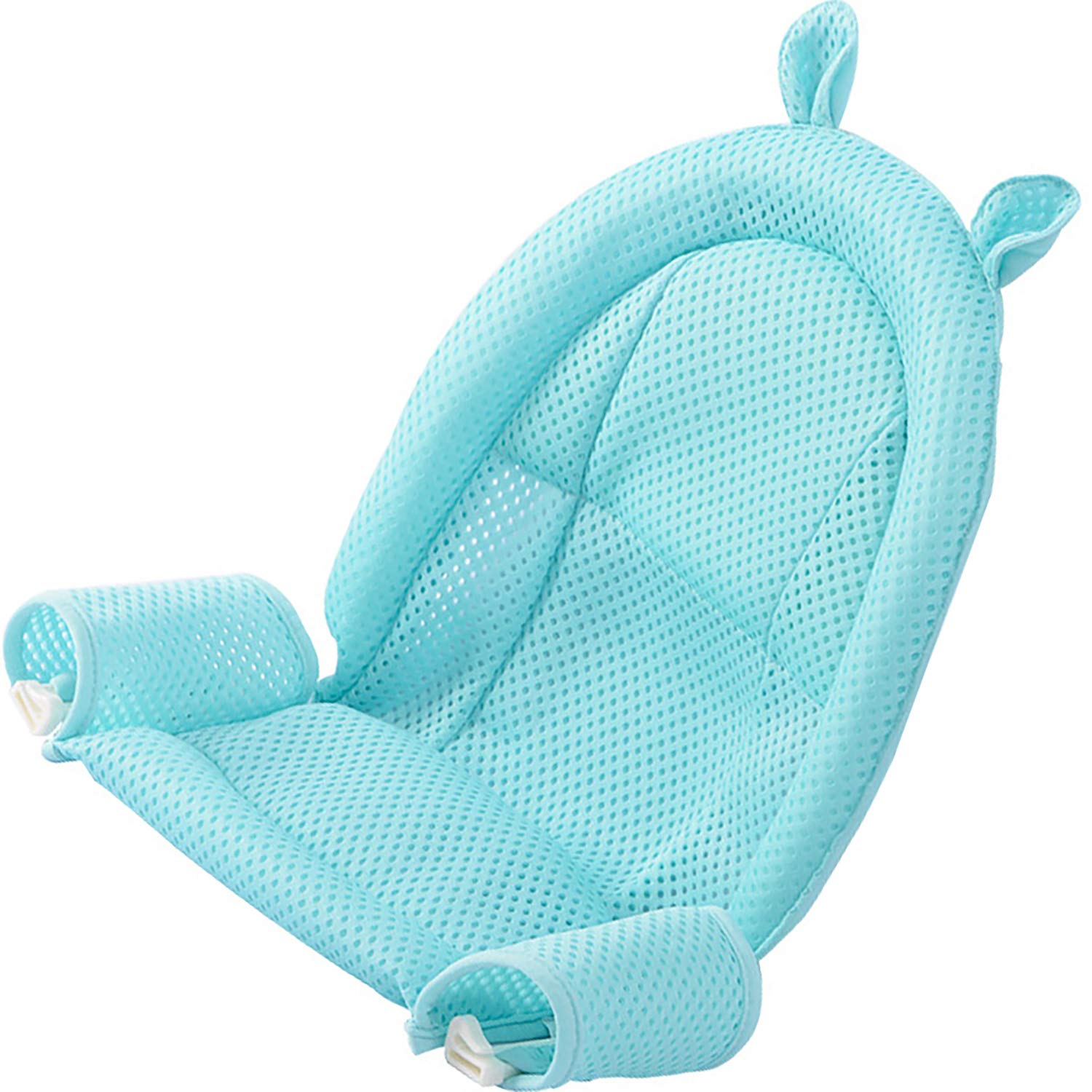 lemgyiamz Baby Seat Mesh Sky Blue for Infant 0-3 Years Anti-Slip Adjustable Newborn Shower Bath Seat Infante Shower Baby Shower Chair