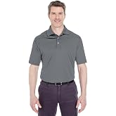 UltraClub Men's Cool &amp; Dry Sport Interlock Polo Shirt
