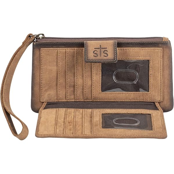 STS Ranchwear Sioux Falls Make-up-Tasche Braun – Serape-Design, Mit Netzfächern, 19x14x5 Cm, Reise-Kulturbeutel