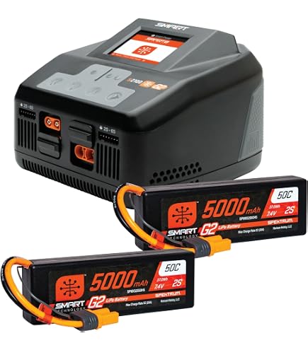 spektrum smart g2 2s lipo usb c battery charger Amazon.com: Spektrum SMART Smart Powerstage 4S Surface Bundle: (2) G2  5000mAh 2S LiPo IC5 & S250 Charger, SPMXPSS500 : Toys & Games