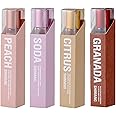 Grospe 4PCS Women Perfume, Eau De Parfum Perfume Oil Roll-On Perfumes for Women and Men by Fresh Flower Fruit Fragrances, 10 ml / 0.33 fl Oz (Fruit Fragrance Series)