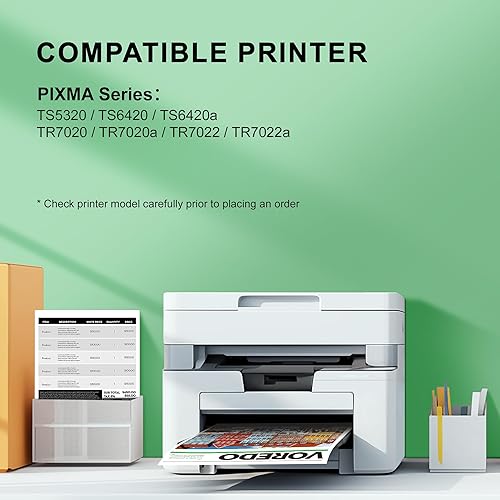 INKCLOUD Compatible Ink Cartridges Replacement For 260XL 261XL PG-260 XL CL- 261 XL Combo Pack For Canon Pixma TS6420a TS6420 TR7020a TS5300 TS5320 TR7020 Printer Ink (1 Black,1 Tri-Color, 2Pack