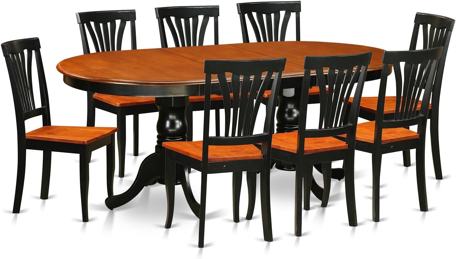 Best dining set butterfly leaf table, eight chairs