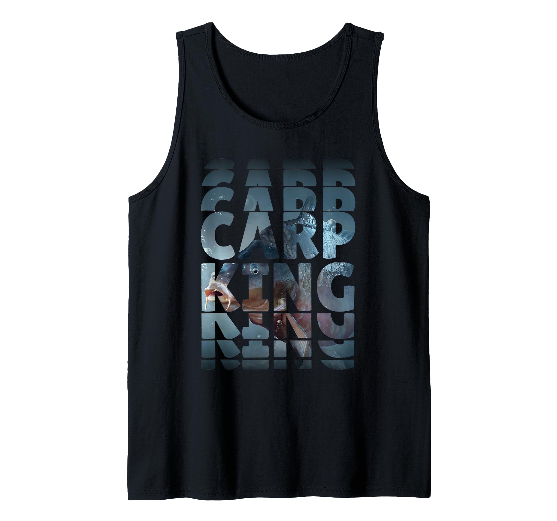 Mens Carp Fishing Design For Men Funny Catfish And Carp Tank Top
