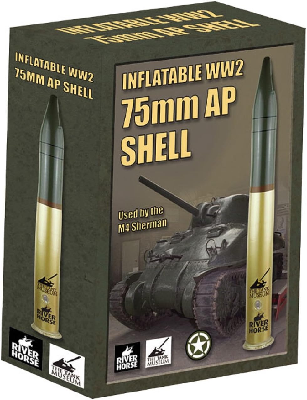 River Horse Inflatable WW2 75mm AP Shell (Used by The M4 Sherman)