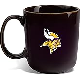 The Memory Company Officially Licensed NFL - Minnesota Vikings 15oz Artisan Black Rim Mug