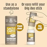 Salt Of The Earth Amber & Sandalwood Natural Deodorant Stick Refill 75g view 2