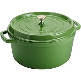 Staub Cast Iron Round Dutch Oven, Made in France, 7-qt, Pistachio | The only Dutch oven you’ll need, generously serves 5-7
