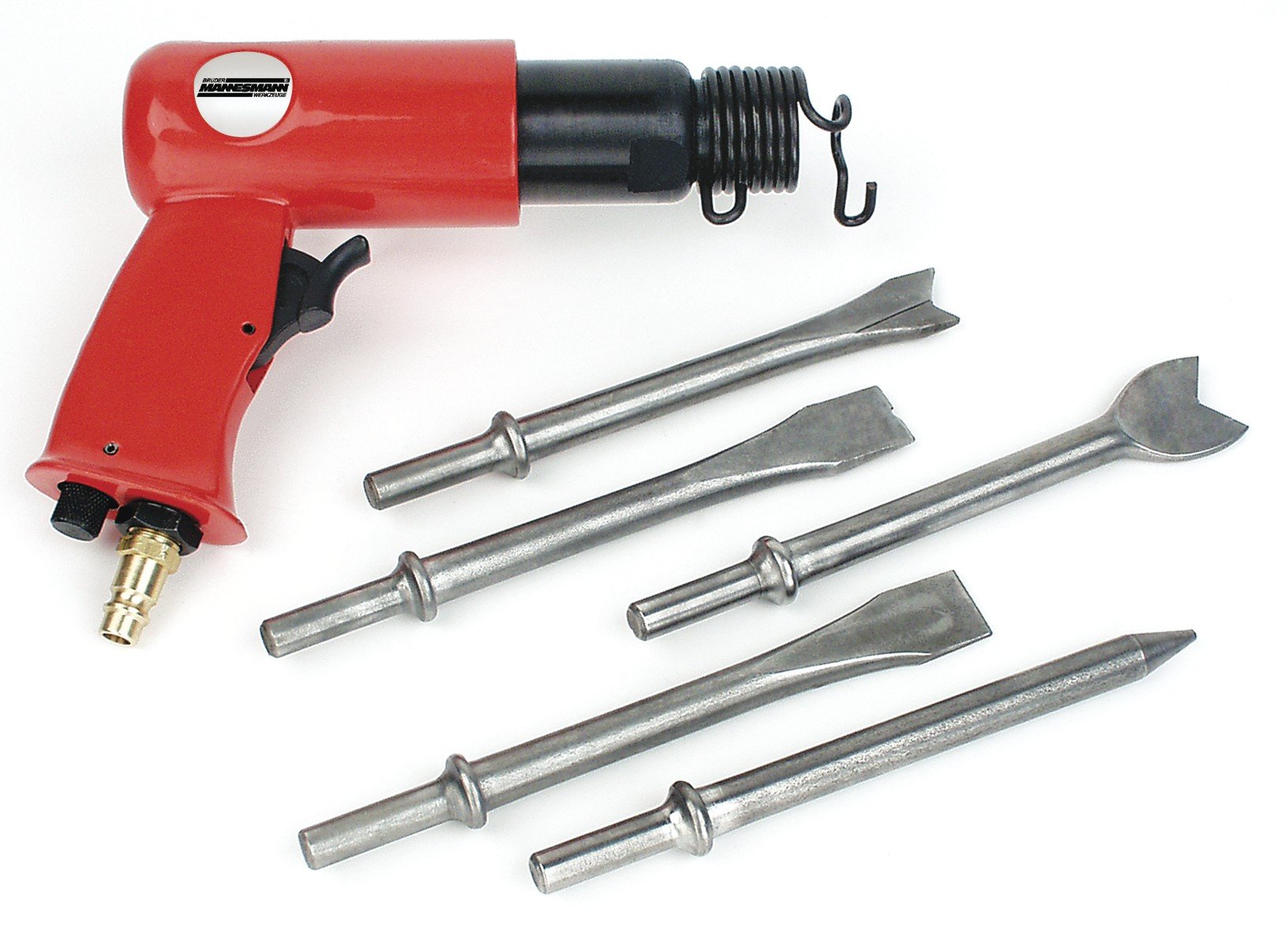 Brüder Mannesmann Werkzeuge 1513 Compressed Air Impact Chisel Set