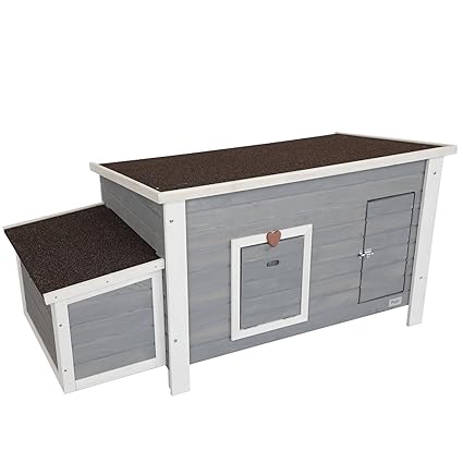 Petsfit Weatherproof Outdoor Chicken Coop With Nesting Box Bottom Can Be Removed For Easy Cleaning 1 Year Warranty