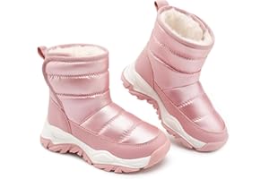 STELLE Toddler Snow Boots Boys Girls Winter Cold Weather Waterproof Non Slip Warm Shoes for Little Kids