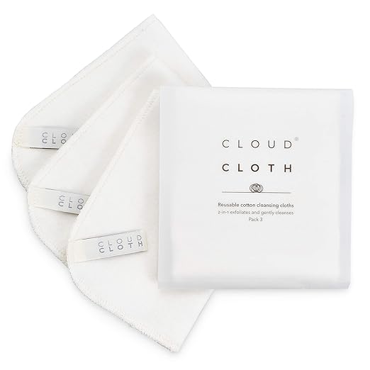 CloudCloth® Reusable Face Cleansing Cloths. Dual Action, soothing one