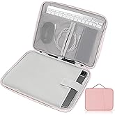 9-11 Inch Tablet Sleeve Case, iPad Bag for Women Fits iPad Pro 11 (2022-2018), iPad 10.9 (10th Gen), iPad Air (5/4th Gen), Galaxy Tab A8/A7/S8/S7, Protective Bag Carrying Case with Pocket (Pink)