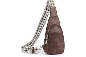 CLUCI Small Sling Bag for Women,Vegan Leather Crossbody Bags for Women,Fanny Packs with Guitar Strap