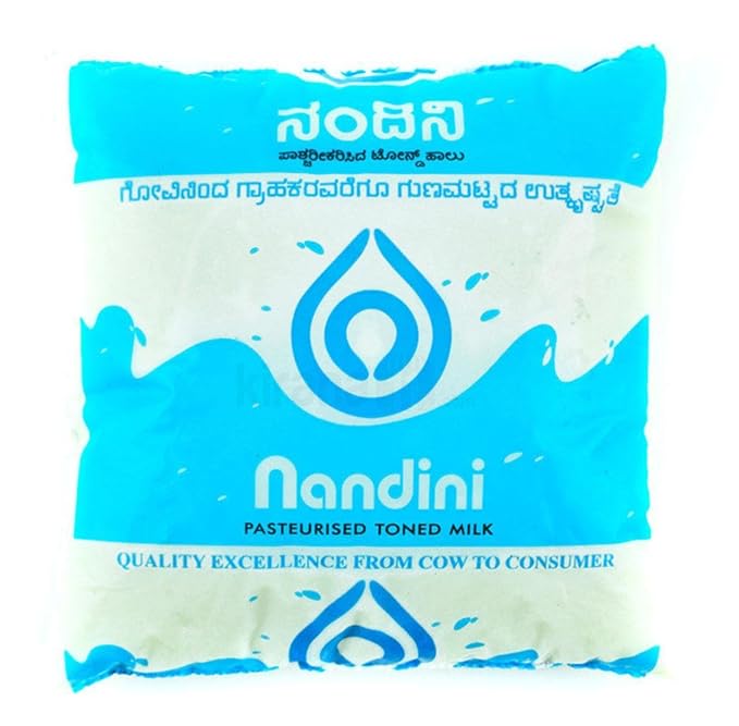Nandini Pasteurised Toned Milk, 500ml Pack Amazon.in Grocery & Gourmet Foods