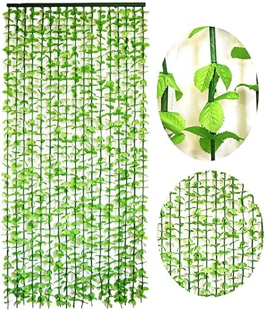 MWPO Cortina con Cuentas Cortina de Puerta Cuerdas de Madera Hojas de