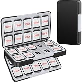 HEIYING SD Card Holder with 80 Precise Slots for SDXC SDHC Micro SD Cards | Portable Game Cards Case, Hard ABS Shell with Soft Silicone Lining, Precise Card Slots,Magnetic Closure for Easy Access