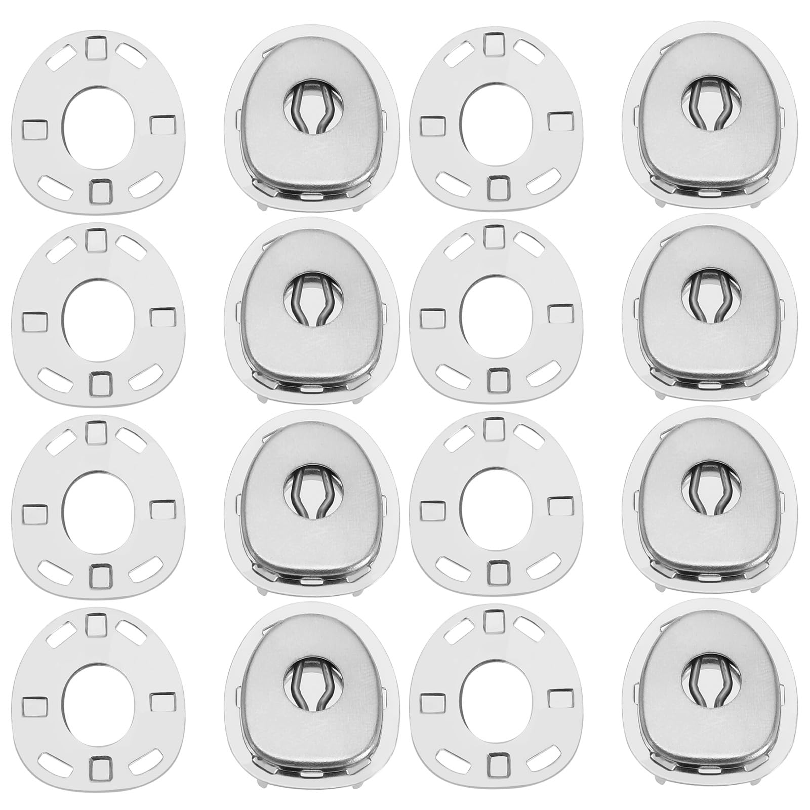 Be In Your Mind 12 Sets Socket Plate Compatible with Lift The Dot Snap Fastener Accessories for Tent Buckle Luggage Handbag Boat Marine Cover Fastening 22.5x20 mm