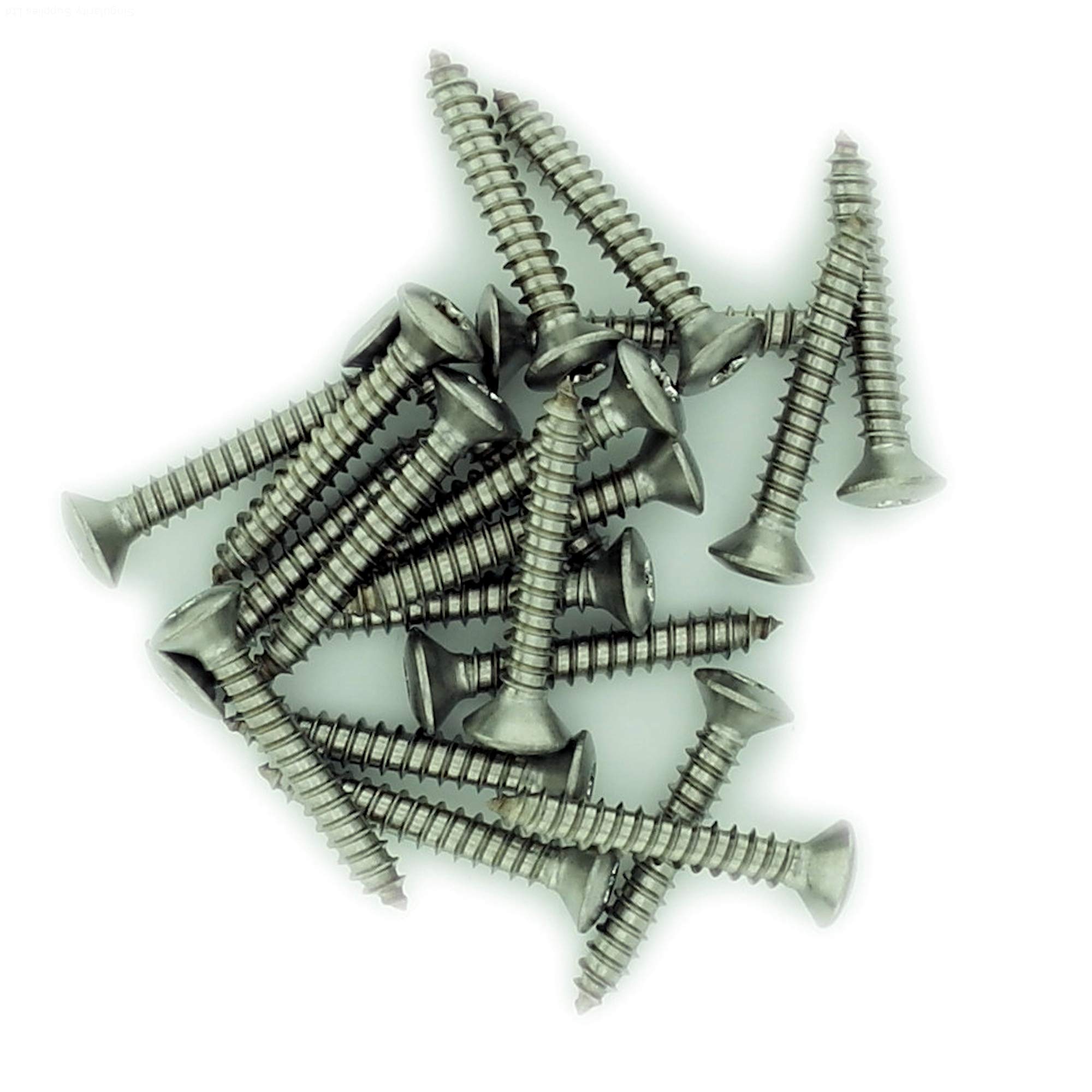 No.10 x 0.375 (4.8mm x 9.5mm) TX Raised Countersunk Self-Tapping Screw - Stainless Steel (A2) (Pack of 20) โ image 1