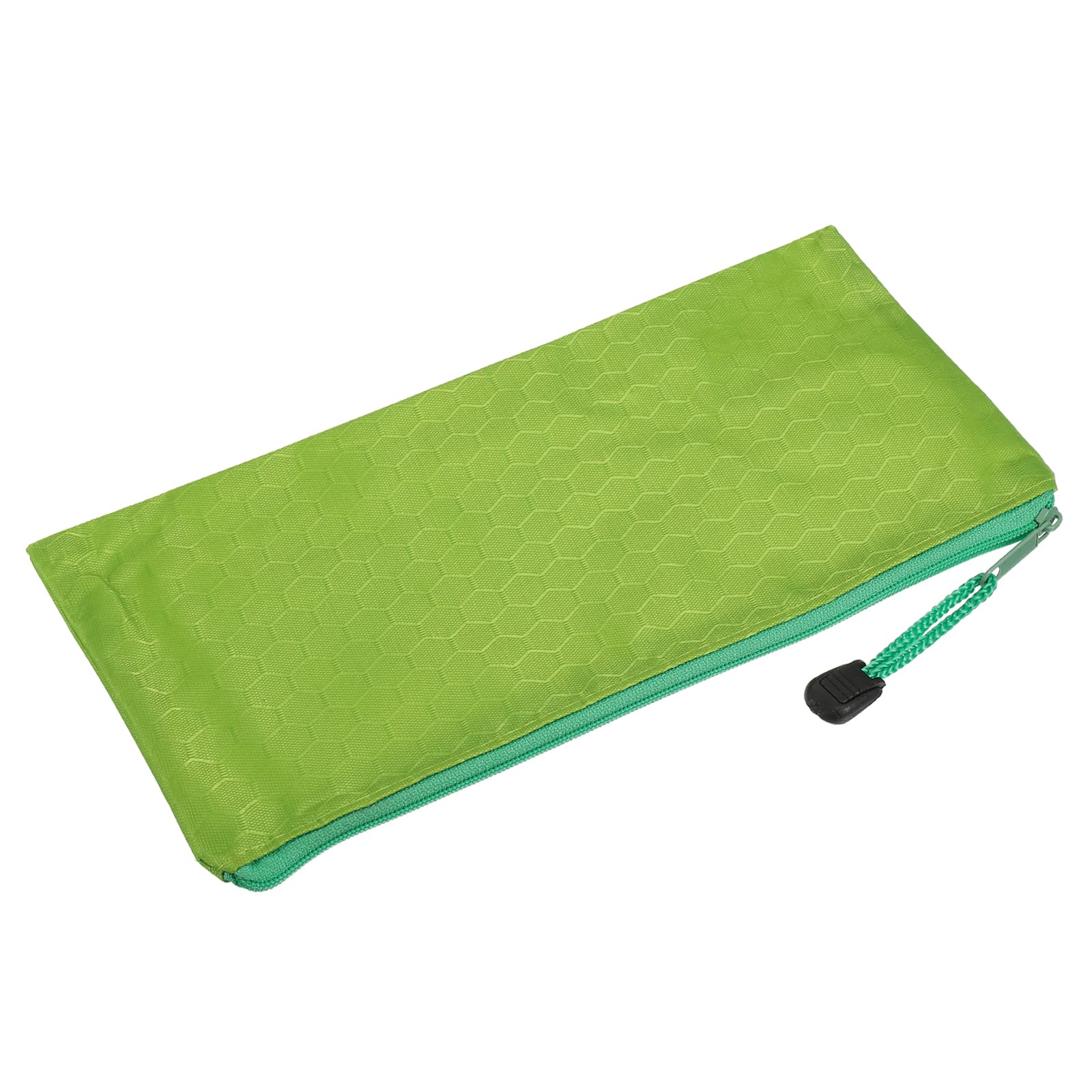 PATIKIL Waterproof Zipper File Bags, 5 Pack A6 Size Document Pocket Storage Organizer Pouch for Travel Office Supply, Green