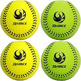 PHINIX Oversized Foam Soft Baseballs |11 Inch Foam Softballs 4 Pack (Yellow and Green)
