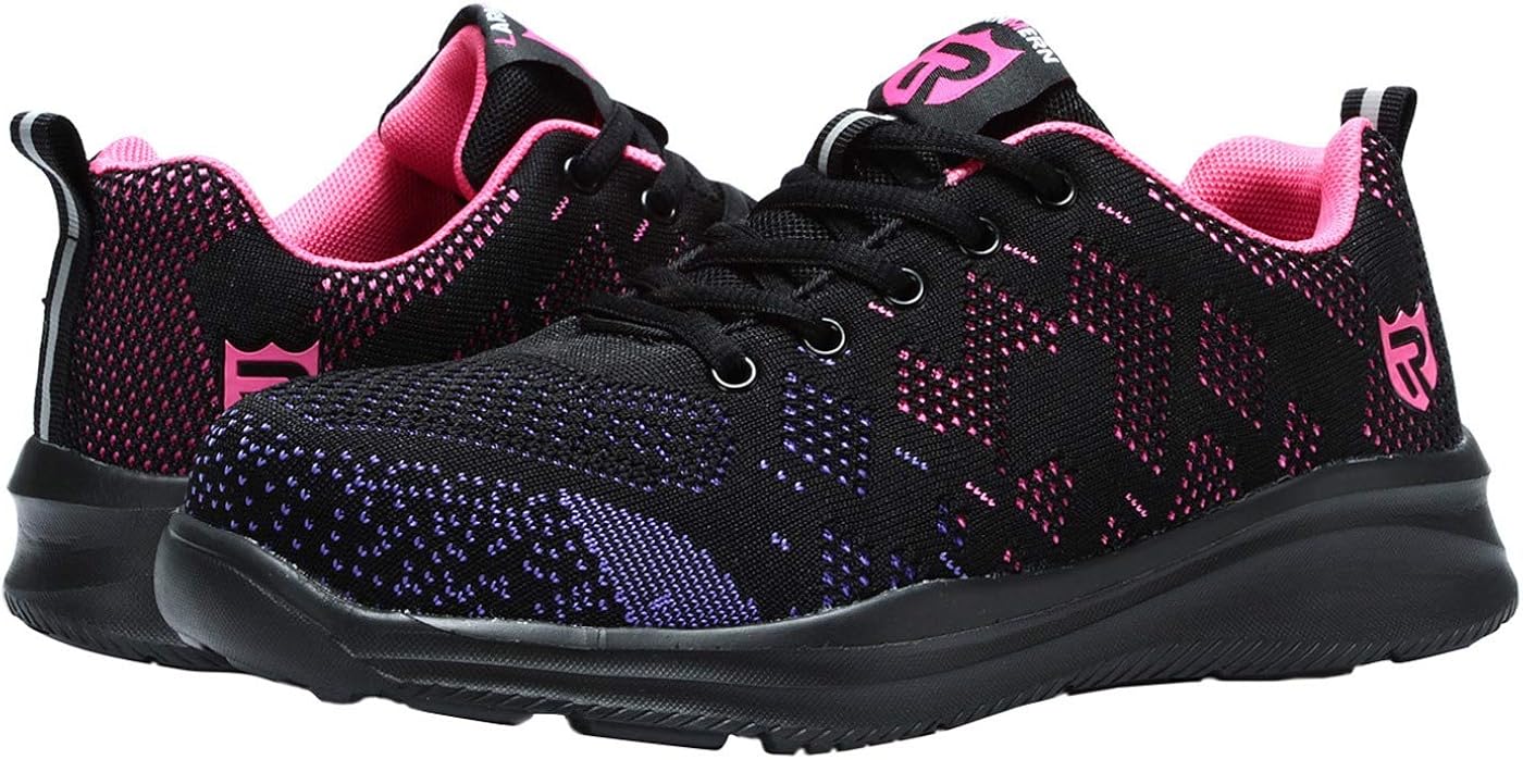 LARNMERN Steel Toe Shoes Work Men Women Safety Lightweight Slip Resistant Indestructible Shoes: Shoes