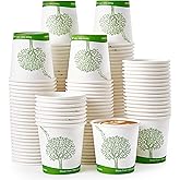 ECOLipak 500 Count Compostable Paper Cups, 4 oz Paper Espresso Coffee Cups with PLA Lined, Disposable Eco-friendly Biodegradable Hot Paper Cups for Party, Picnic,Travel,and Events
