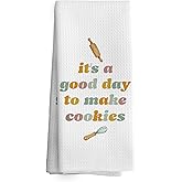 TAEDIN Tea Towels for Baking, Baking Gifts Kitchen Towels, Cooking Gift for Women Dish Towel Dishcloth 16x24 Inches, Gifts for Cooks Cookie Lovers Bakers Decorative Absorbent Hand Towels Decor