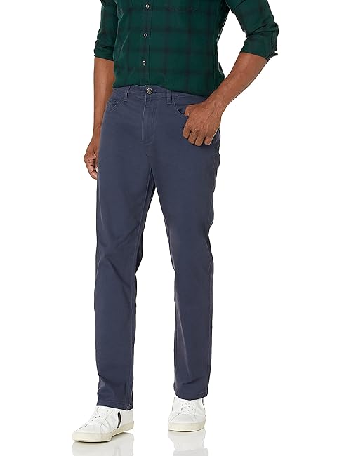 Goodthreads Men's Straight-Fit 5-Pocket Chino Pants, -Navy, 32W x 29L