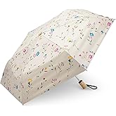 G4Free UPF 50+ UV Protection Travel Umbrella 42 Inch Lightweight Sun Rain Folding Umbrellas Auto Open Close (Flower)