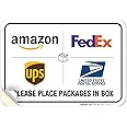Sigo Signs - Package Delivery Sign, Delivery Instructions FedEx Amazon Ups USPS Sign, 10x7 Inches, 4 Mil Vinyl Decal Stickers