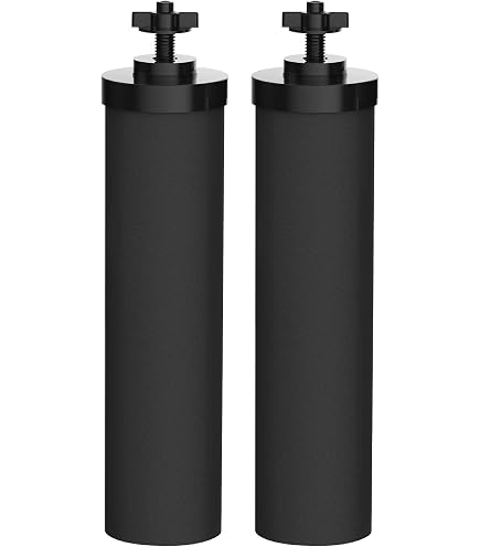 VEVOR Lot De 4 Filtres à Eau De Rechange - Compatible Berkey Et Gravité - Charbon Actif Et Défluoration