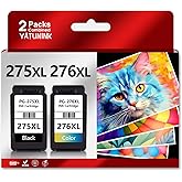 YATUNINK PG-275/CL-276 Ink Cartridges Replacement for Canon 275 276 XL Ink Cartridges Use with Canon PIXMA TS3500 TS3520 TS35