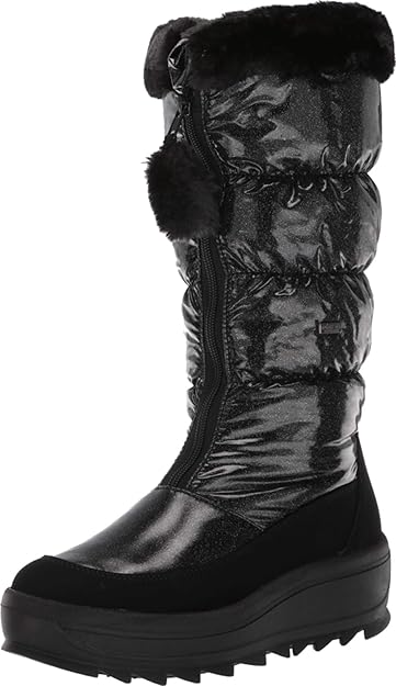 womens tall black winter boots