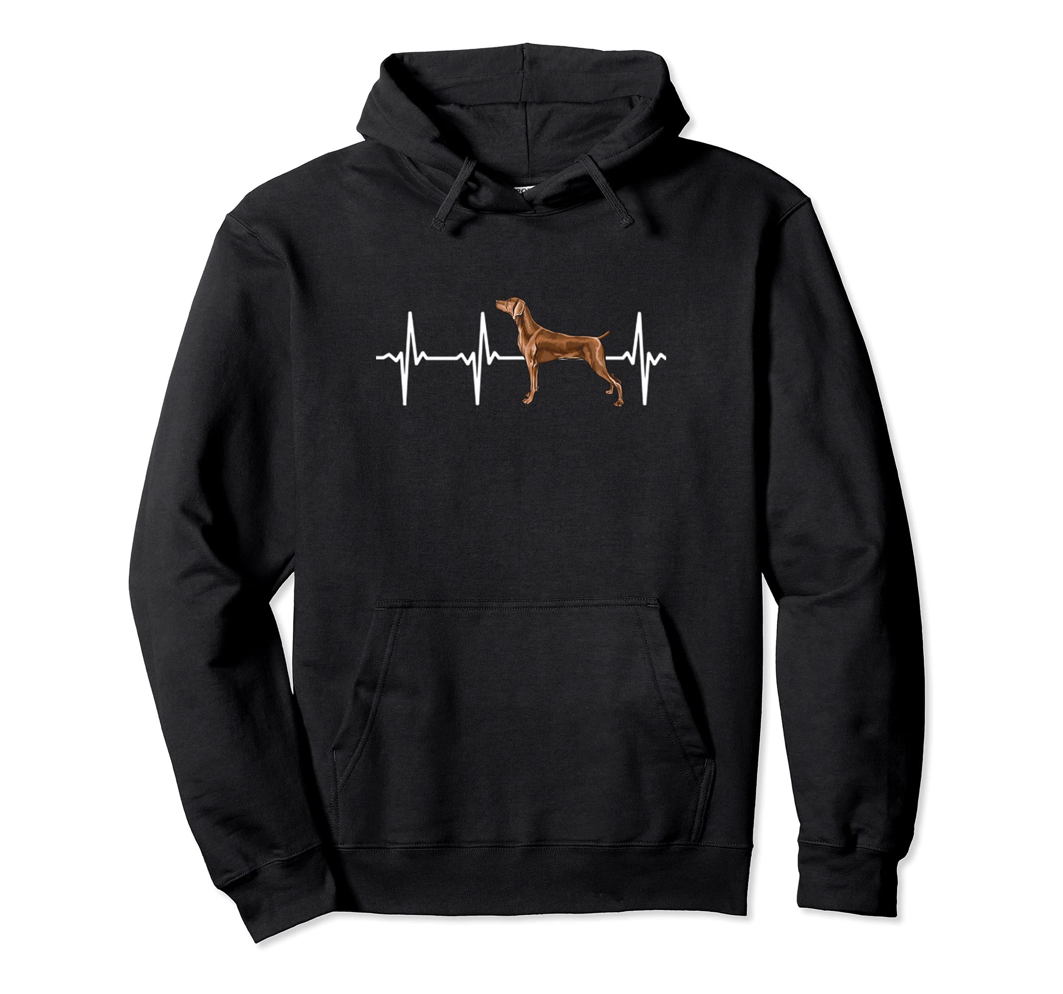 Weimaraner Heartbeat Love My Dog Pullover Hoodie