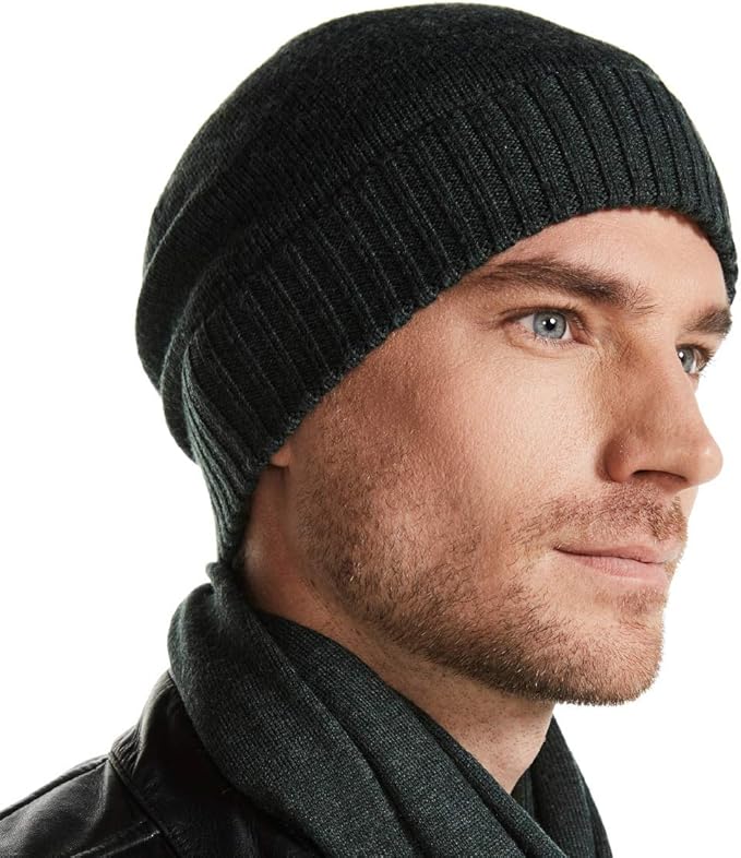 Amazon Eurkea ニット帽 メンズ ニット メリノウール 100 シンプル バレンタインデー ギフト プレゼント Kashimia J ダークグリーン ニット 通販