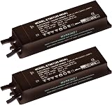 National Lighting Black 12V 60W Electronic Dimmable Transformer Pack of 2