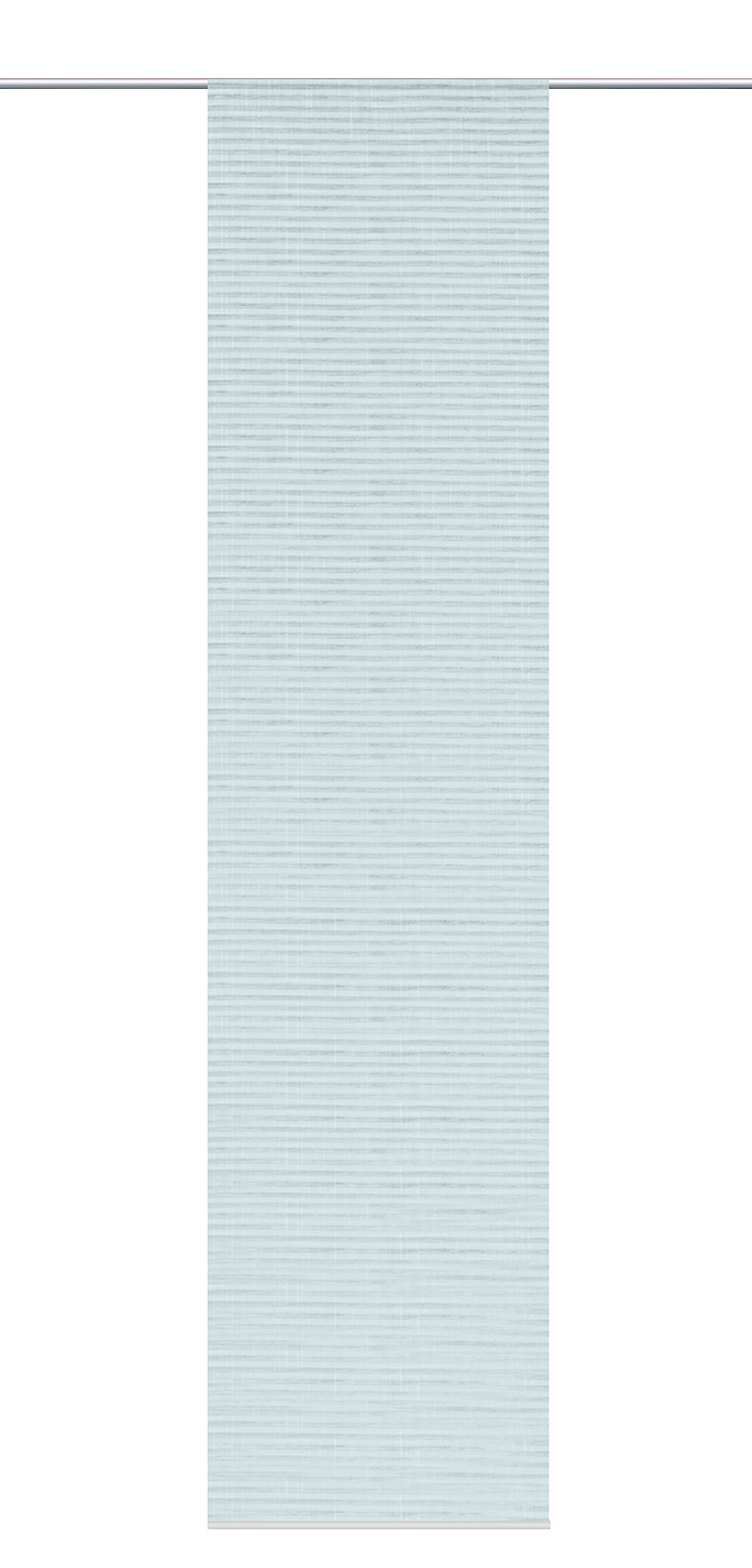 Home Fashion Panel Curtain Natural Look Polyester 245 x 60 cm Aqua