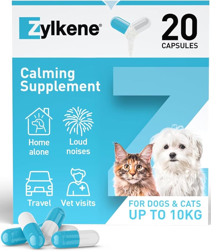 Zylkene Calming Supplements Cats & Dogs 75mg 20 Capsules